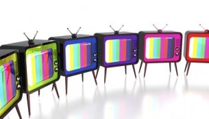 Colorful retro tv's