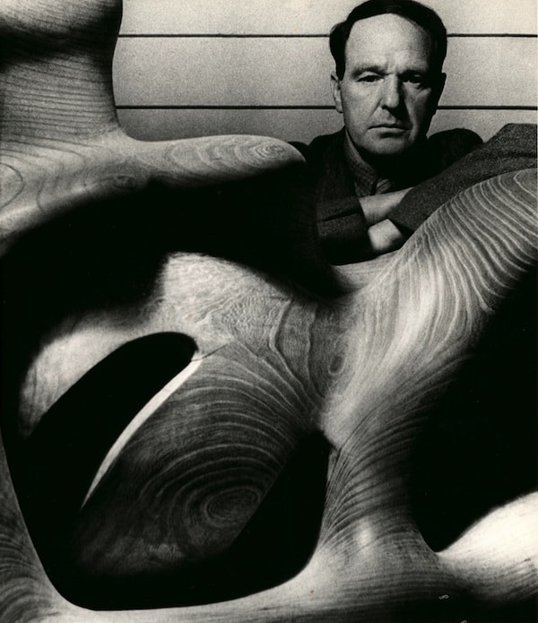 Brandt Henry Moore in Studio